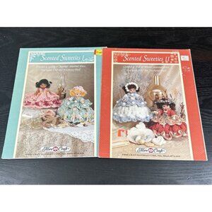 Vintage Lot of 2 SCENTED SWEETIES AIR FRESHENER DOLL PATTERN Booklets #351 & 352